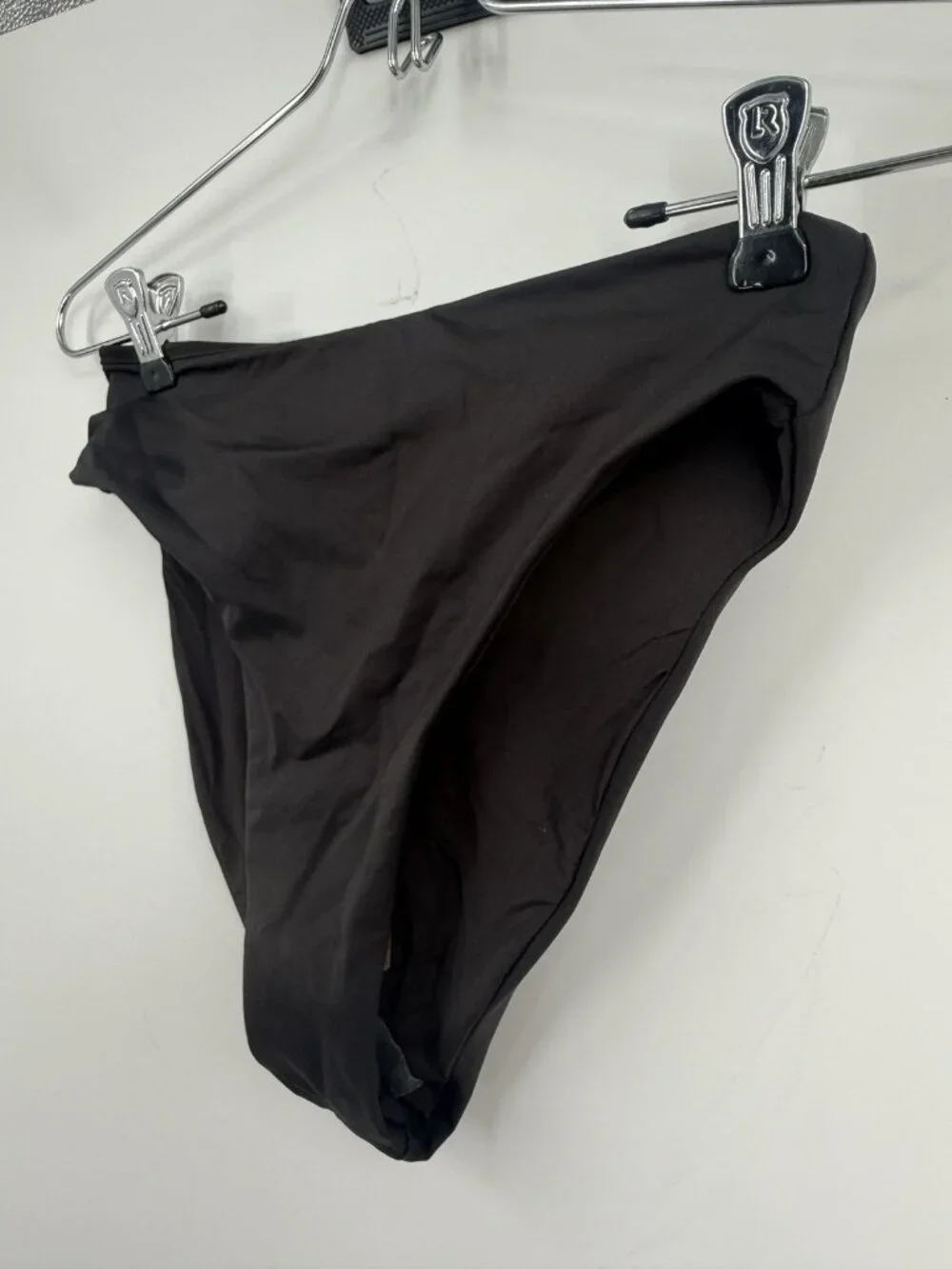 SKIMS Signature Recycled Swim Mid Waist Swim Bottom Onyx Size XS